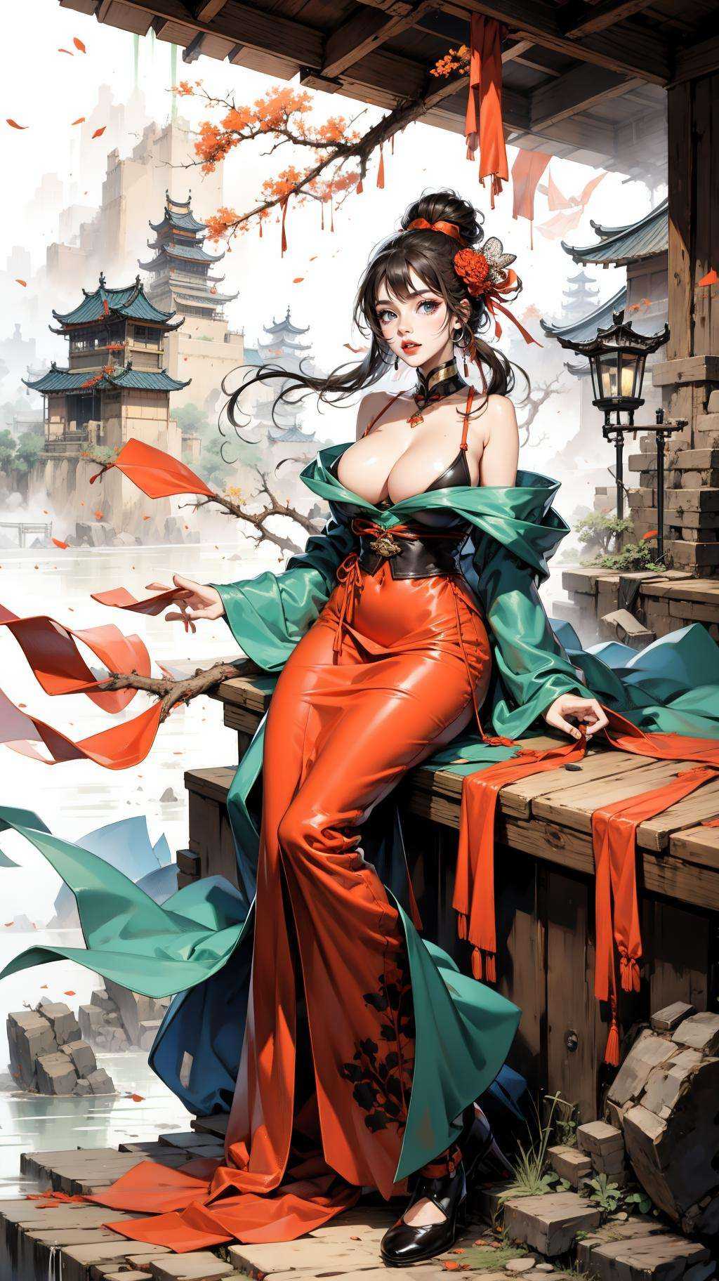1,  1girl on Tensor.Art