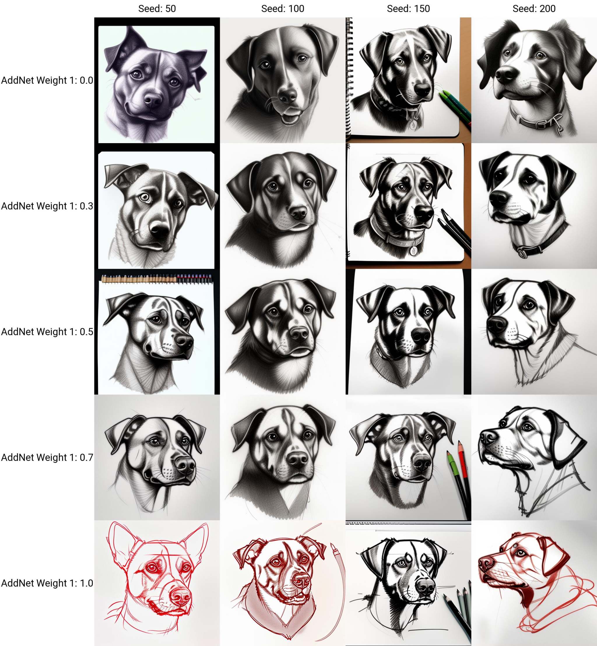 pencil sketch of a dog on Tensor.Art