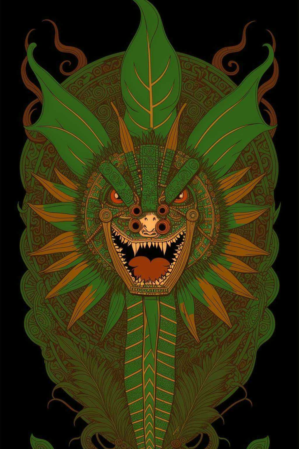 aztec art ,  Altichiero,  dmt on Tensor.Art