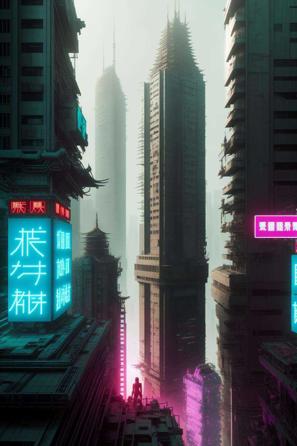 cyber_asia ,  cyberpunk,  futuristic on Tensor.Art
