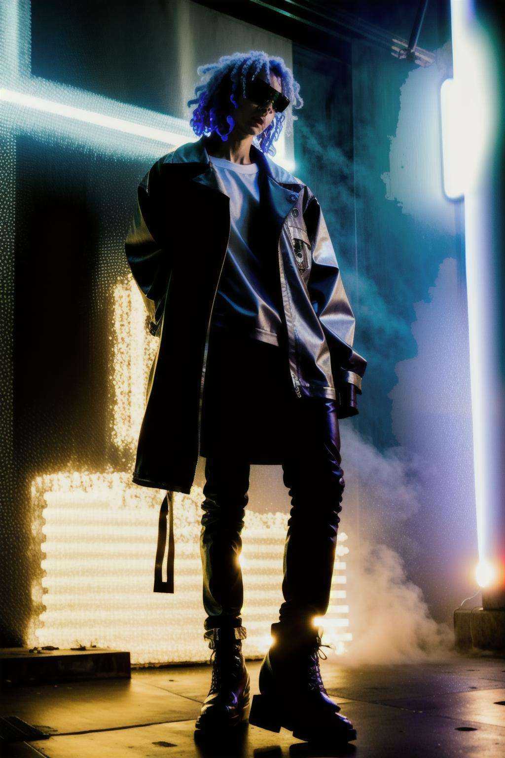 cyber_rave ,  cyberpunk rave party on Tensor.Art