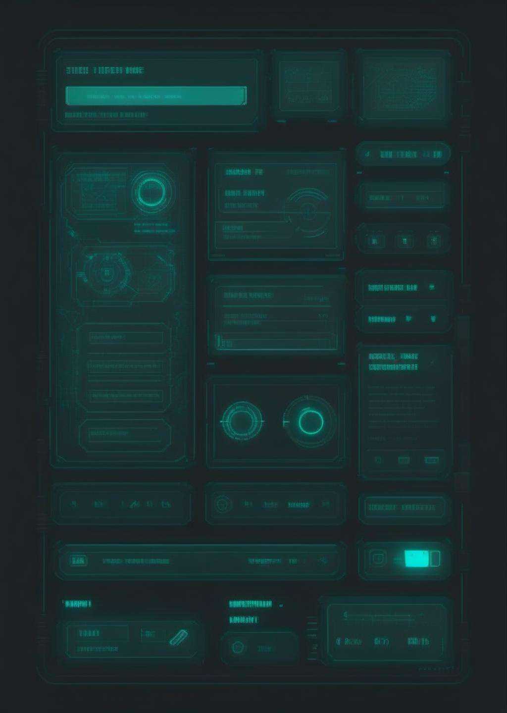 user interface cyberpunk style on Tensor.Art