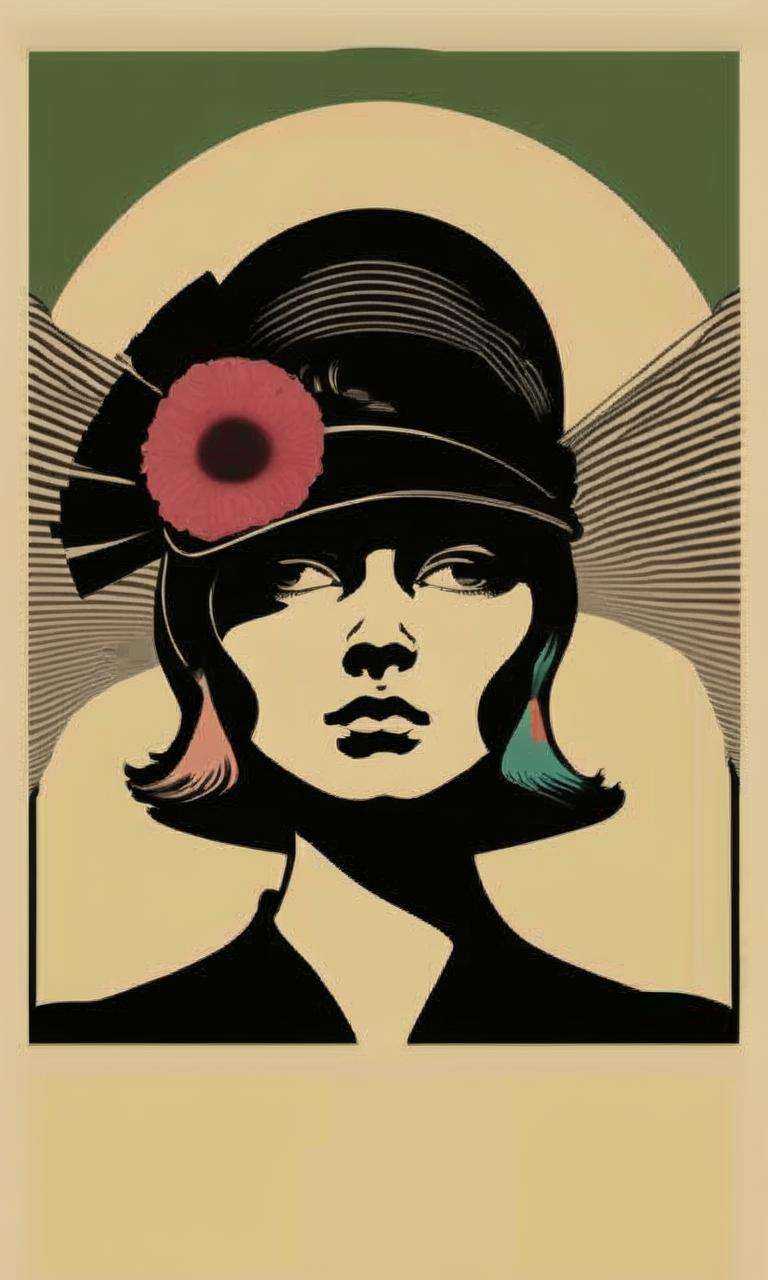 a woman with a hat on her head on Tensor.Art