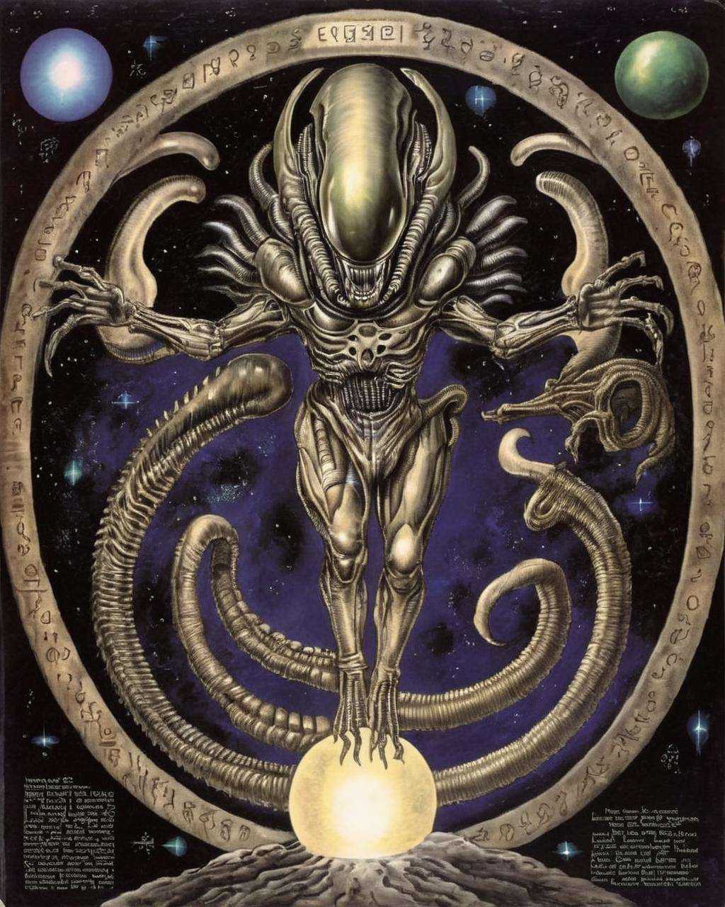 Cosmic Chants: An esoteric look at Xenomorph-related chants,  mantras,  and incantations on Tensor.Art