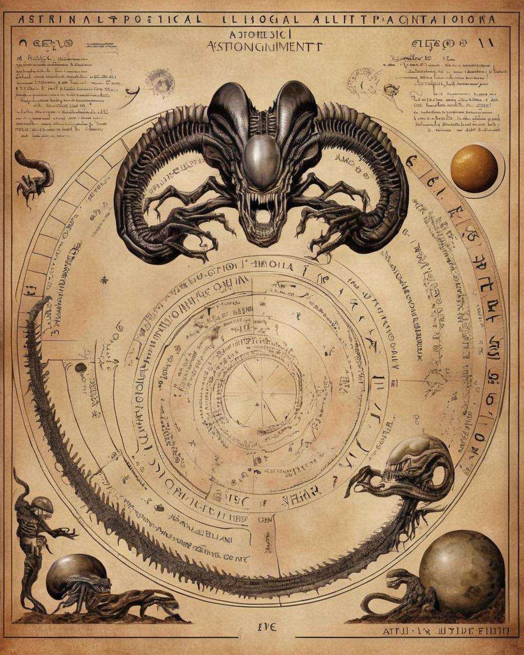 Astrological Alignment: An exploration of esoteric astrological connections to Xenomorphs,  uncovering potential celestial...