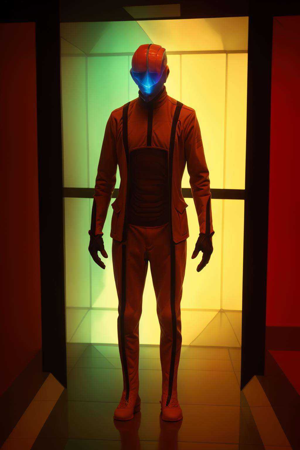 Blade runner,  a trench-coated detective pursuing a suspect through a maze of interactive holograms,  each step a potentia...