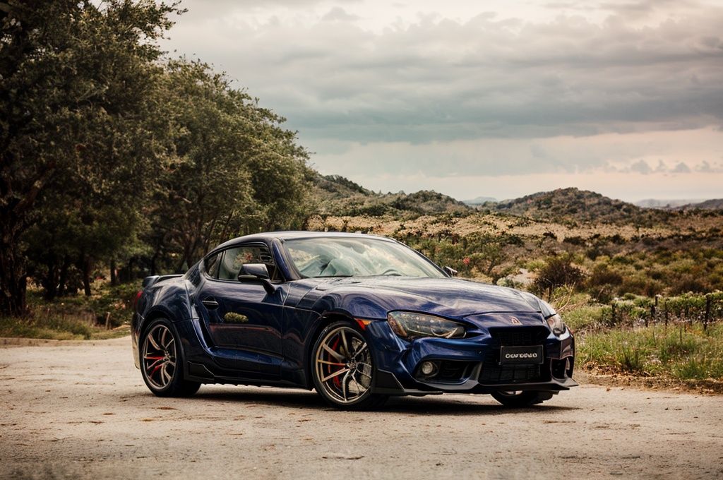 Supra A captivating image of a Supra,  its sleek silhouette painted in a mesmerizing pearlescent white. The photo showcase...
