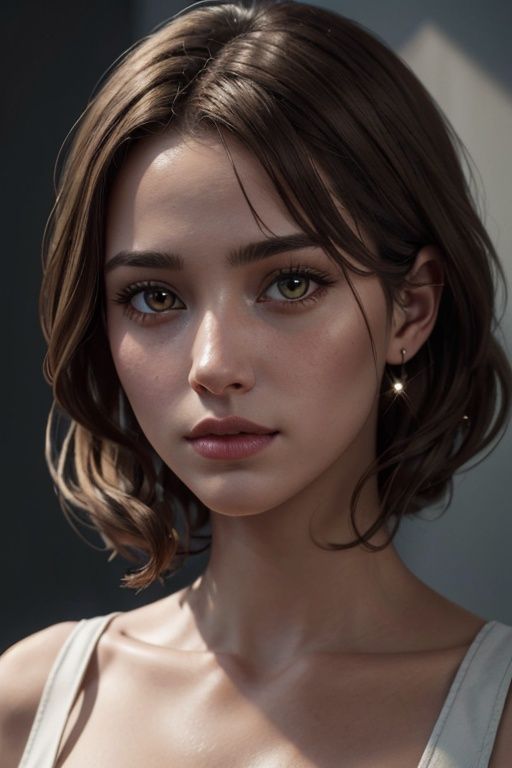 Belle,  light brown hair,  beautiful yellow eyes by Ichimaru on Tensor.Art