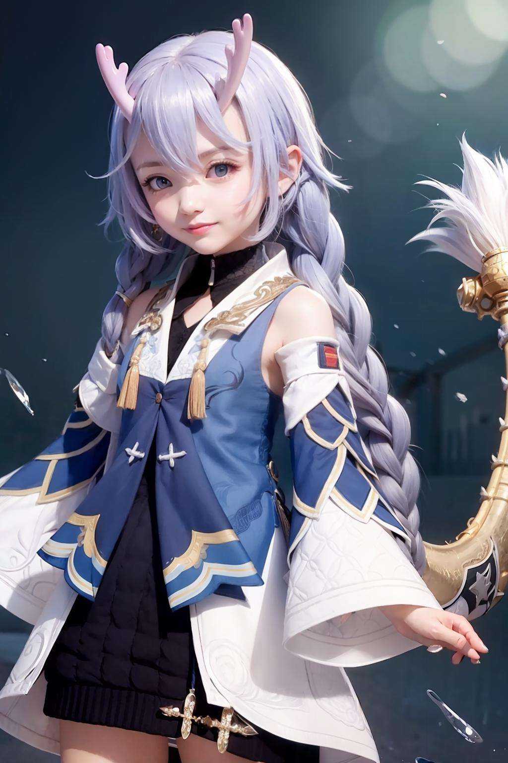 masterpiece, best quality,   <lora:Shiratsuyu-s:1>,1girl,shiratsuyu,smile,tail, mature female, 