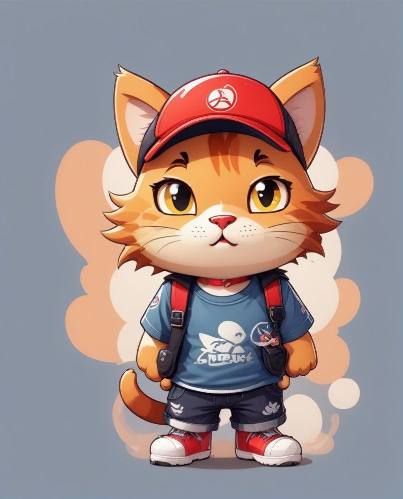 1boy,  animal ears,  backpack on Tensor.Art