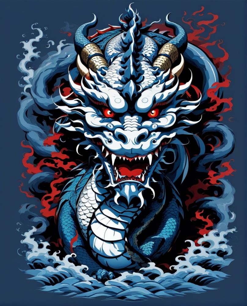 cloud,  dragon,  eastern dragon on Tensor.Art