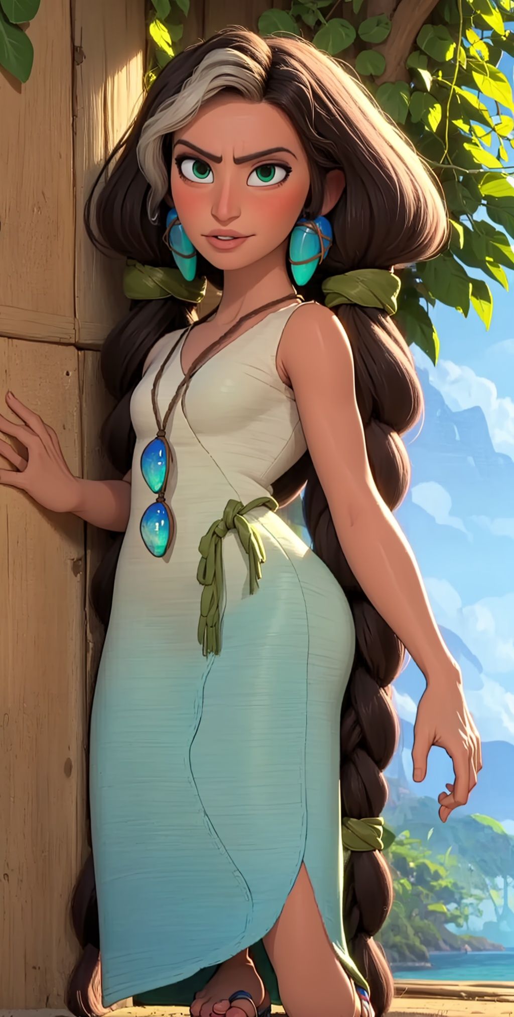 Hope,  long hair,  green eyes on Tensor.Art