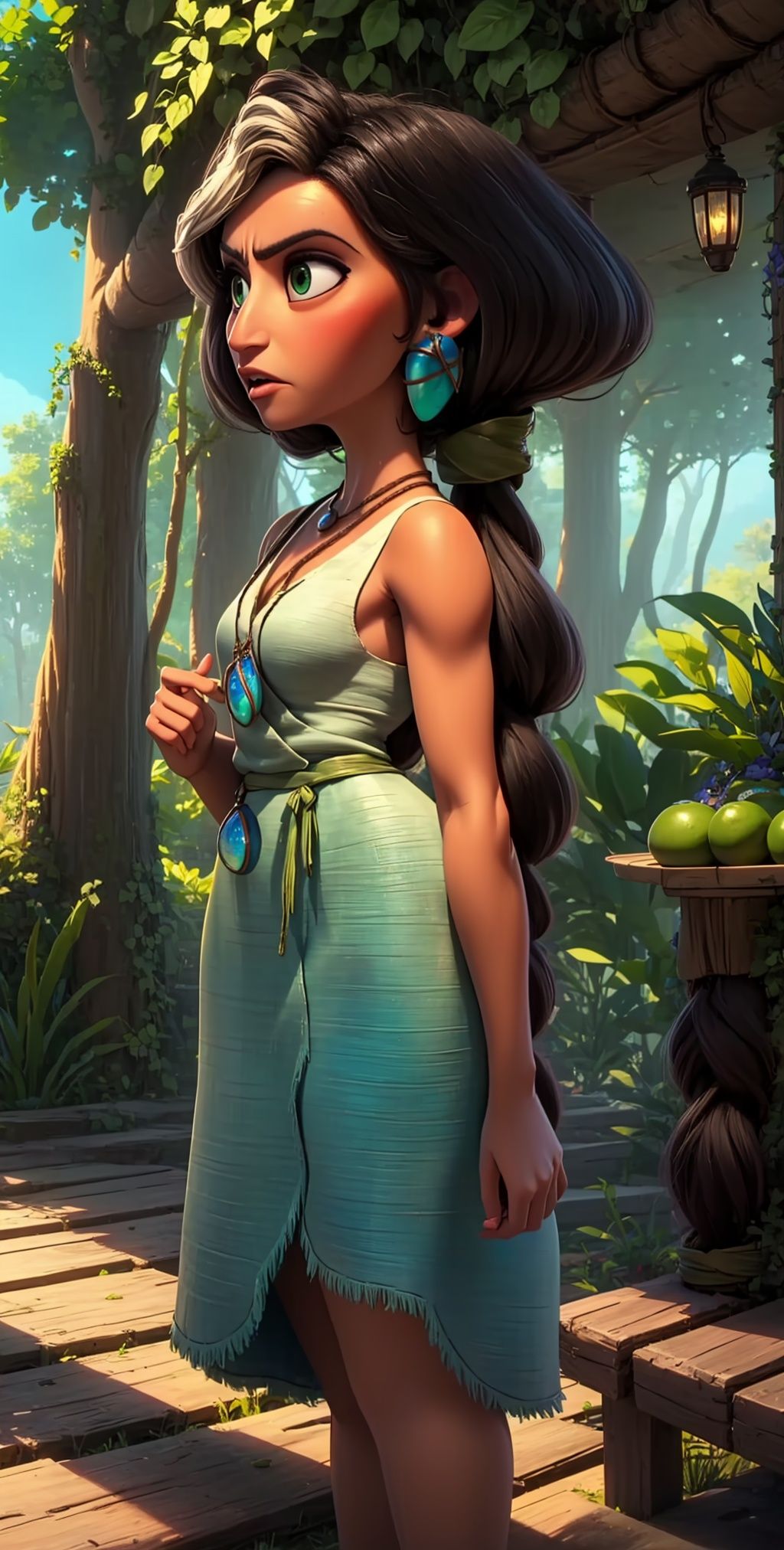 Hope,  long hair,  green eyes on Tensor.Art