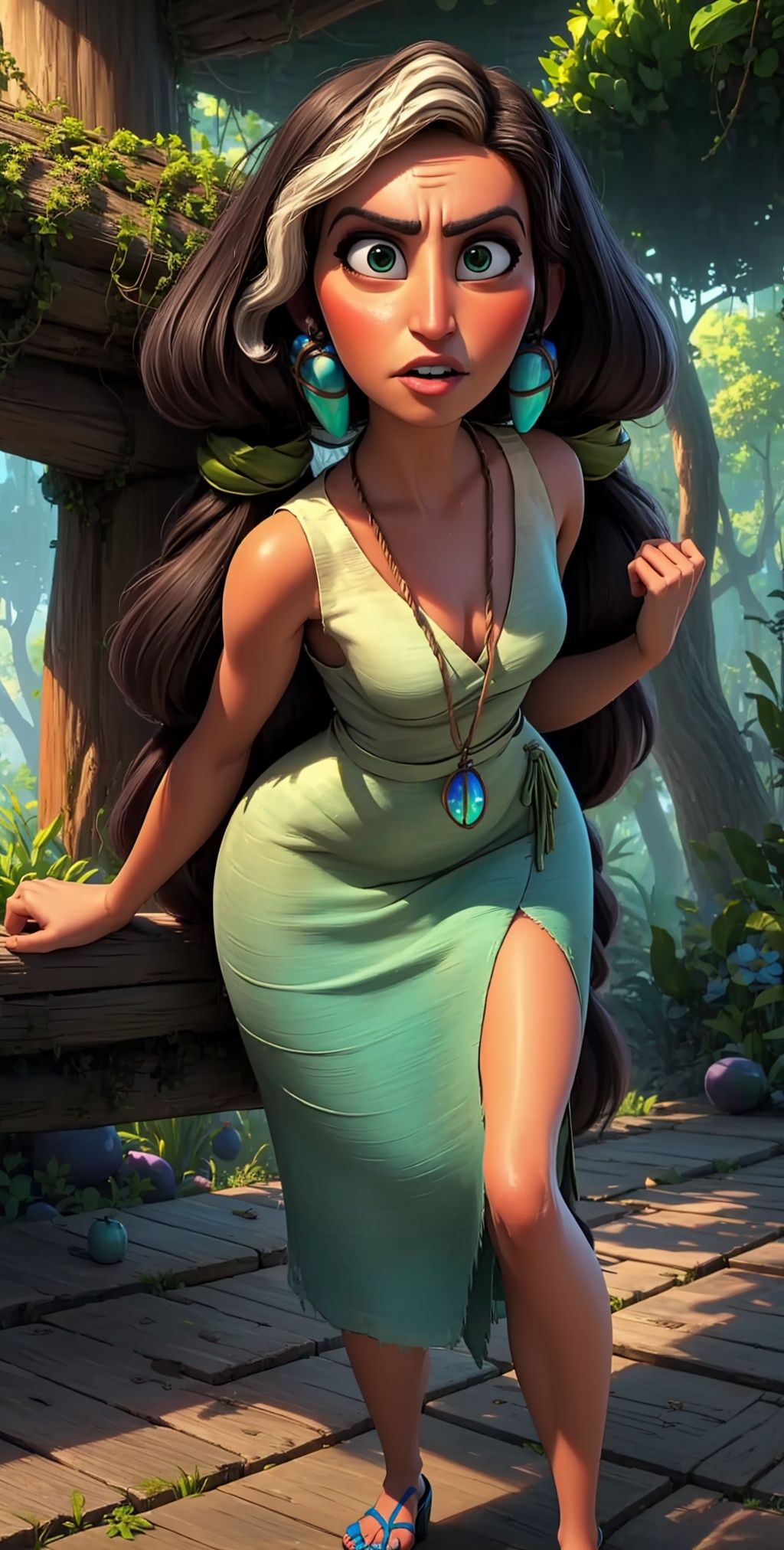 Hope,  long hair,  green eyes on Tensor.Art