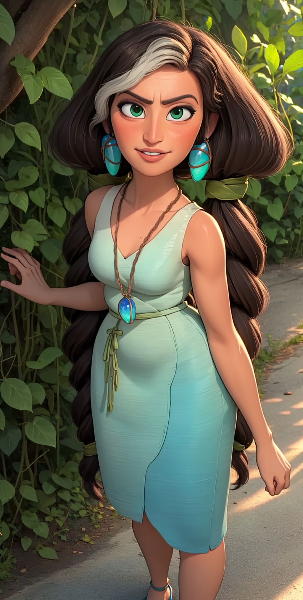 Hope,  long hair,  green eyes on Tensor.Art