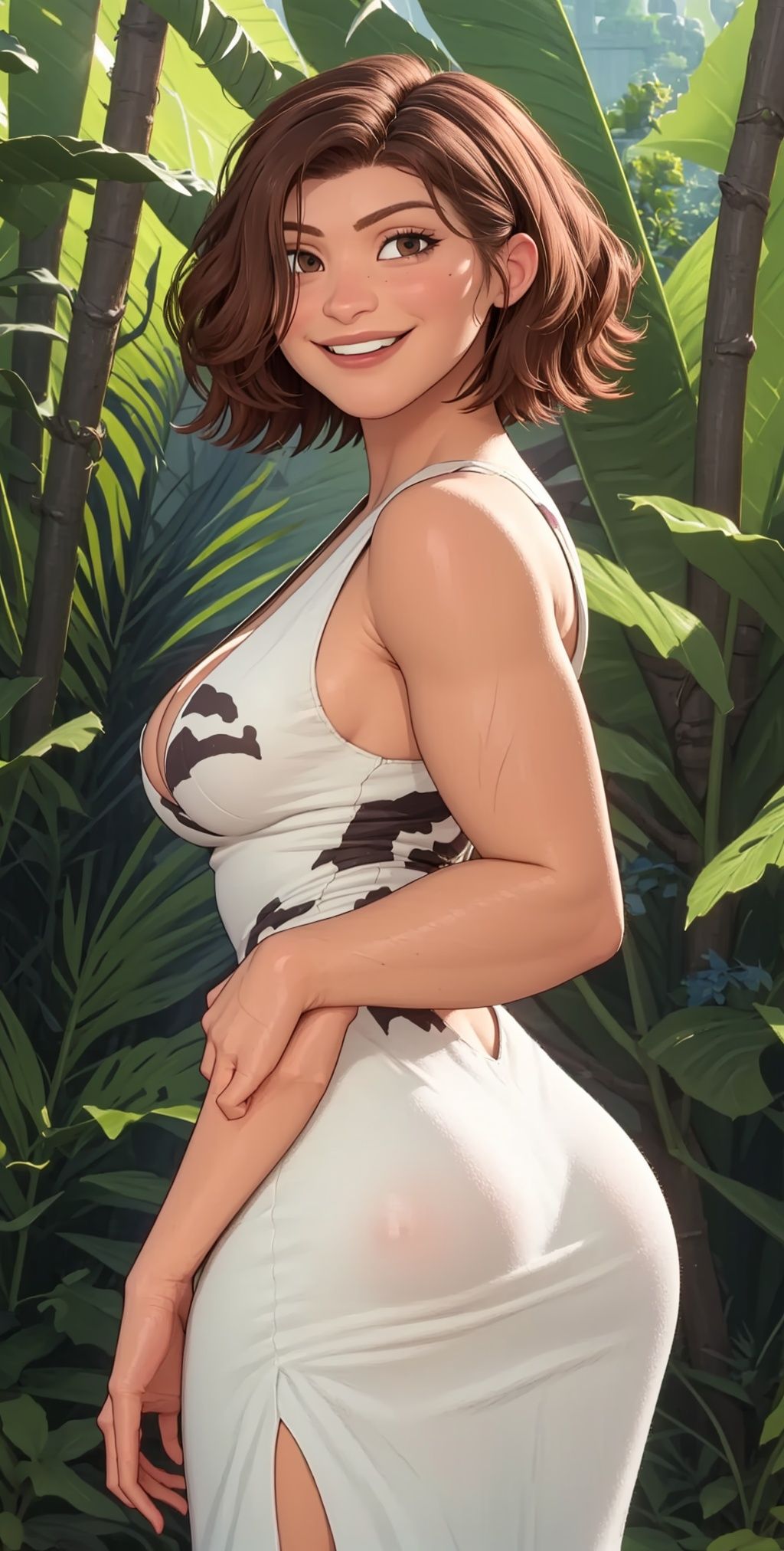 Ugga,  brown hair,  short hair on Tensor.Art