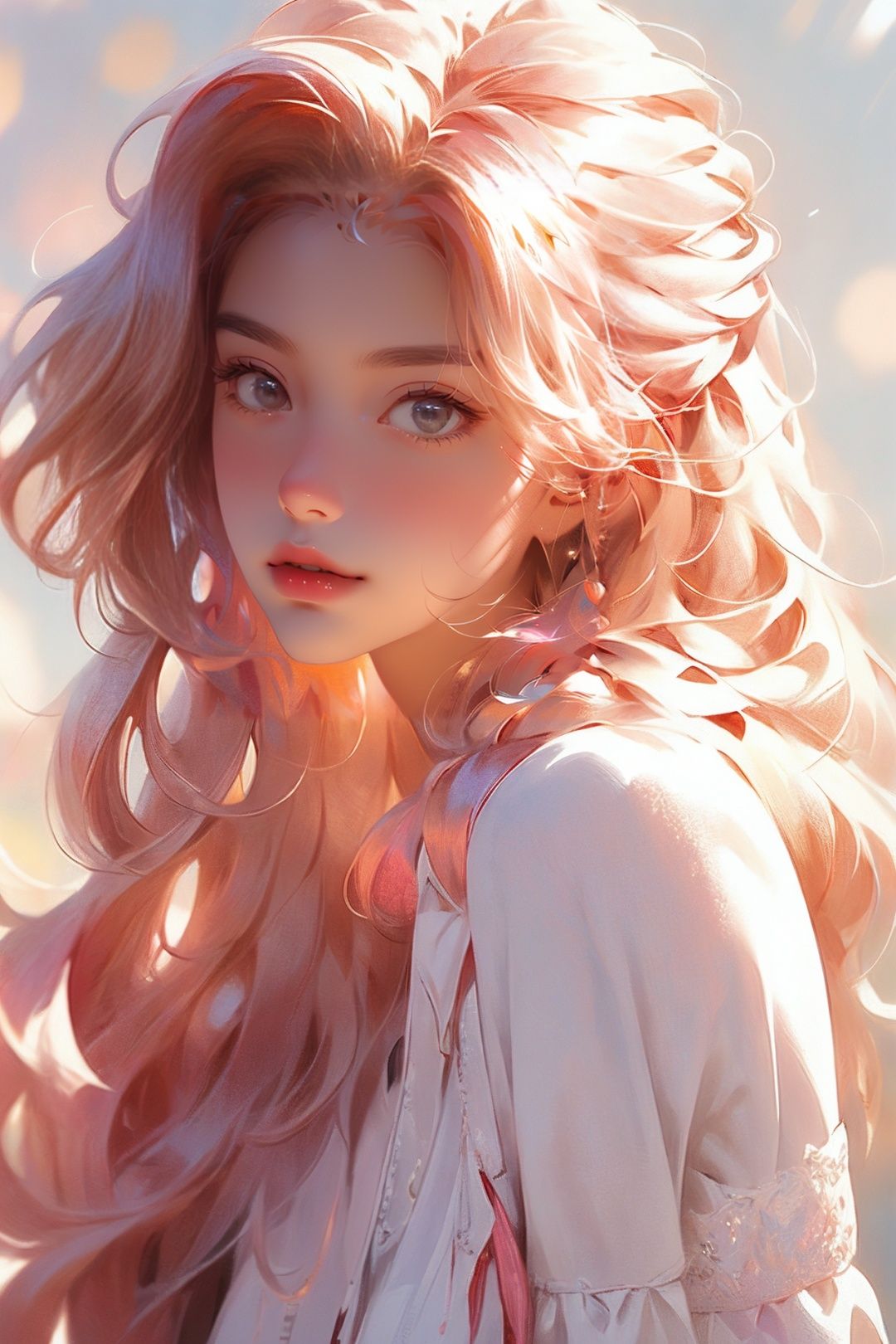 masterpiece,bestquality,1girl,solo,floatinghair,onthebeach,hair_pull, extremely detailed CG unity 8k wallpaper,masterpiece, best quality, ultra-detailed, beautiful detailed eyes:1.2,best illumination, (best shadow, an extremely delicate and beautiful, bloom), <lora:fenhongnvhai:1>
