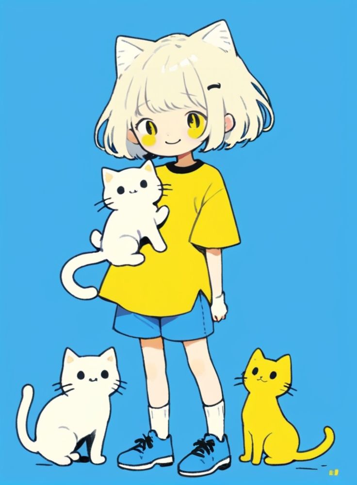 cute comic,  1girl,  shirt on Tensor.Art