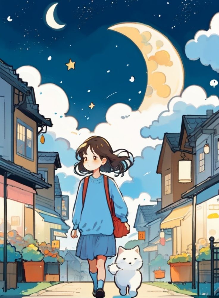 cute comic,  1girl,  walking on Tensor.Art