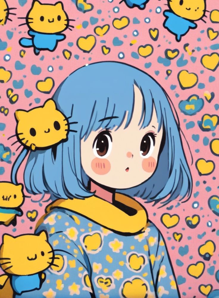 1 girl,  cute comic on Tensor.Art