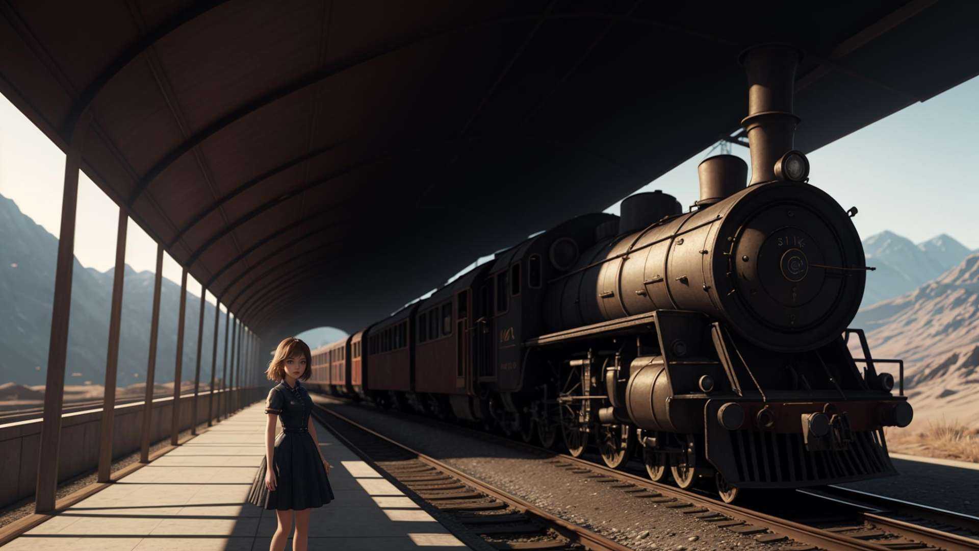 1girl,  cinematic style,  retro style on Tensor.Art