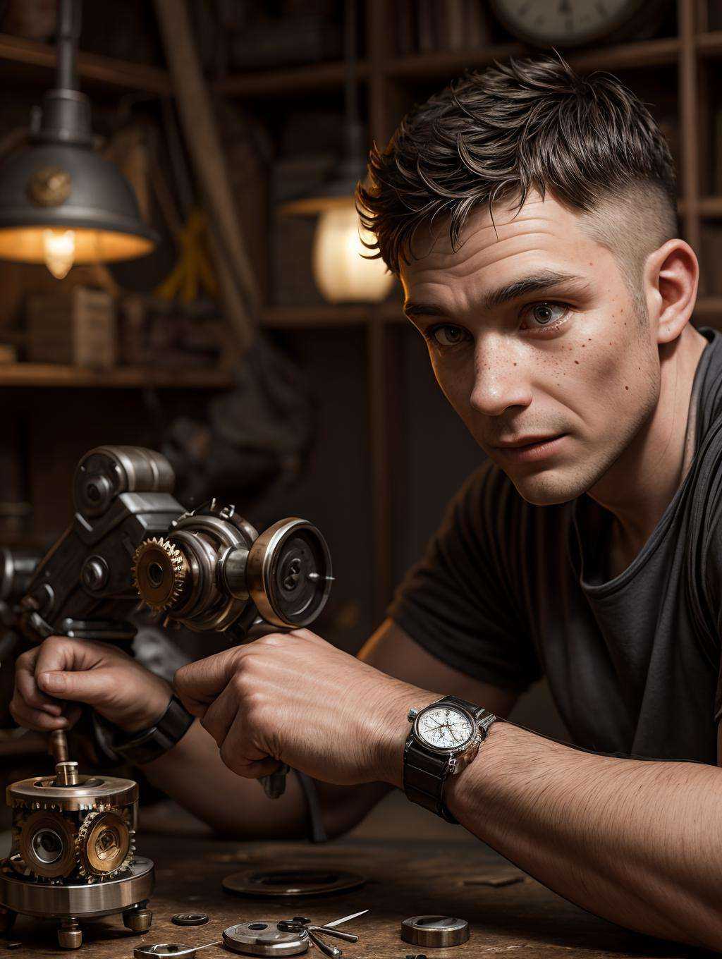 workers,  repair watches,  clocks on Tensor.Art