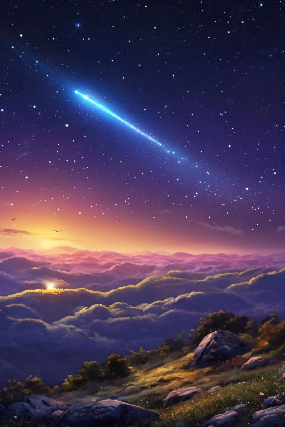 sky,  colorful,  stars by NukeA.I on Tensor.Art