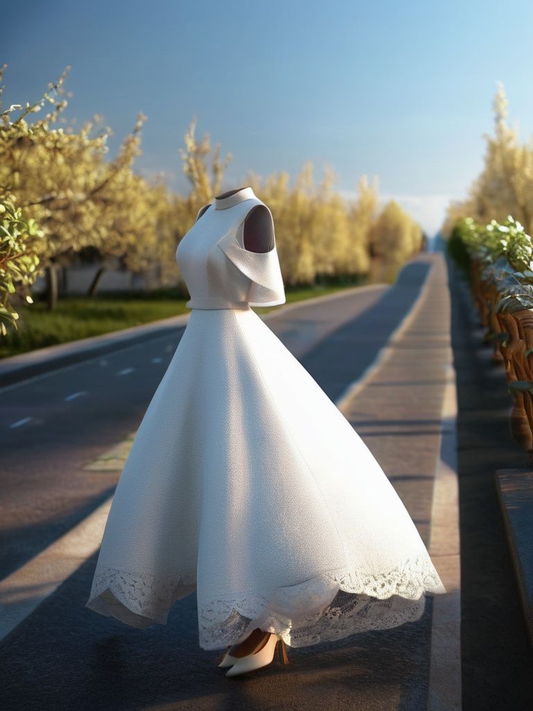 professional 3d model masterpiece, best quality,  <lora:透明人4-000010:0.8>,Invisible person,white dress,  . octane render, highly detailed, volumetric, dramatic lighting