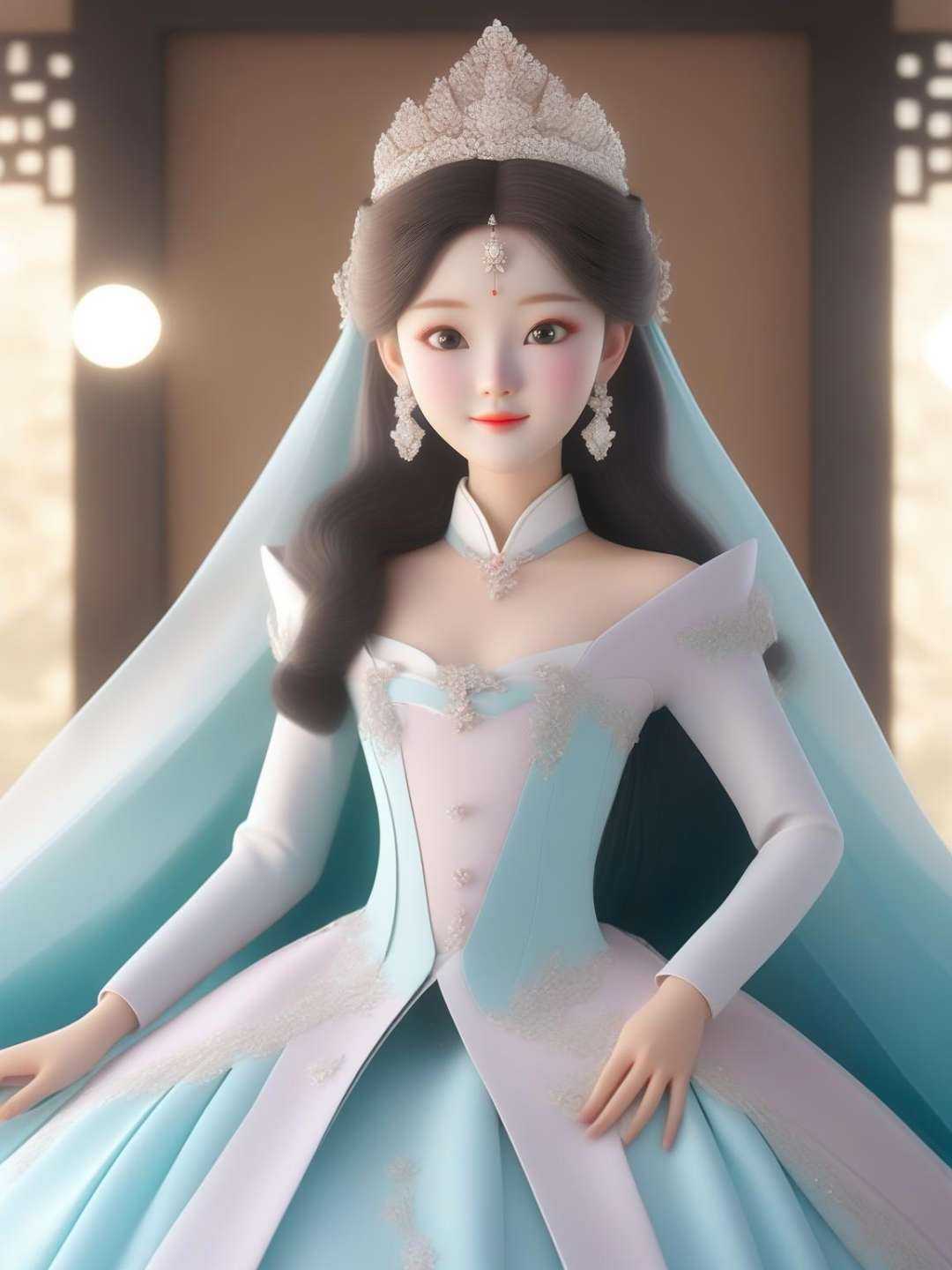 as a korean princess on Tensor.Art