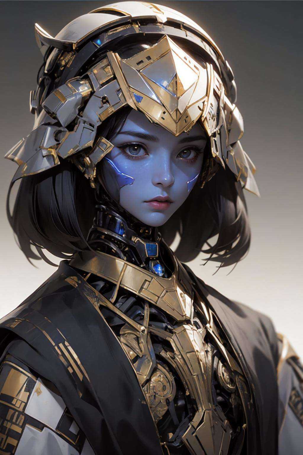 futubot,  by issey miyake,  egyptian female cyberspace robot on Tensor.Art