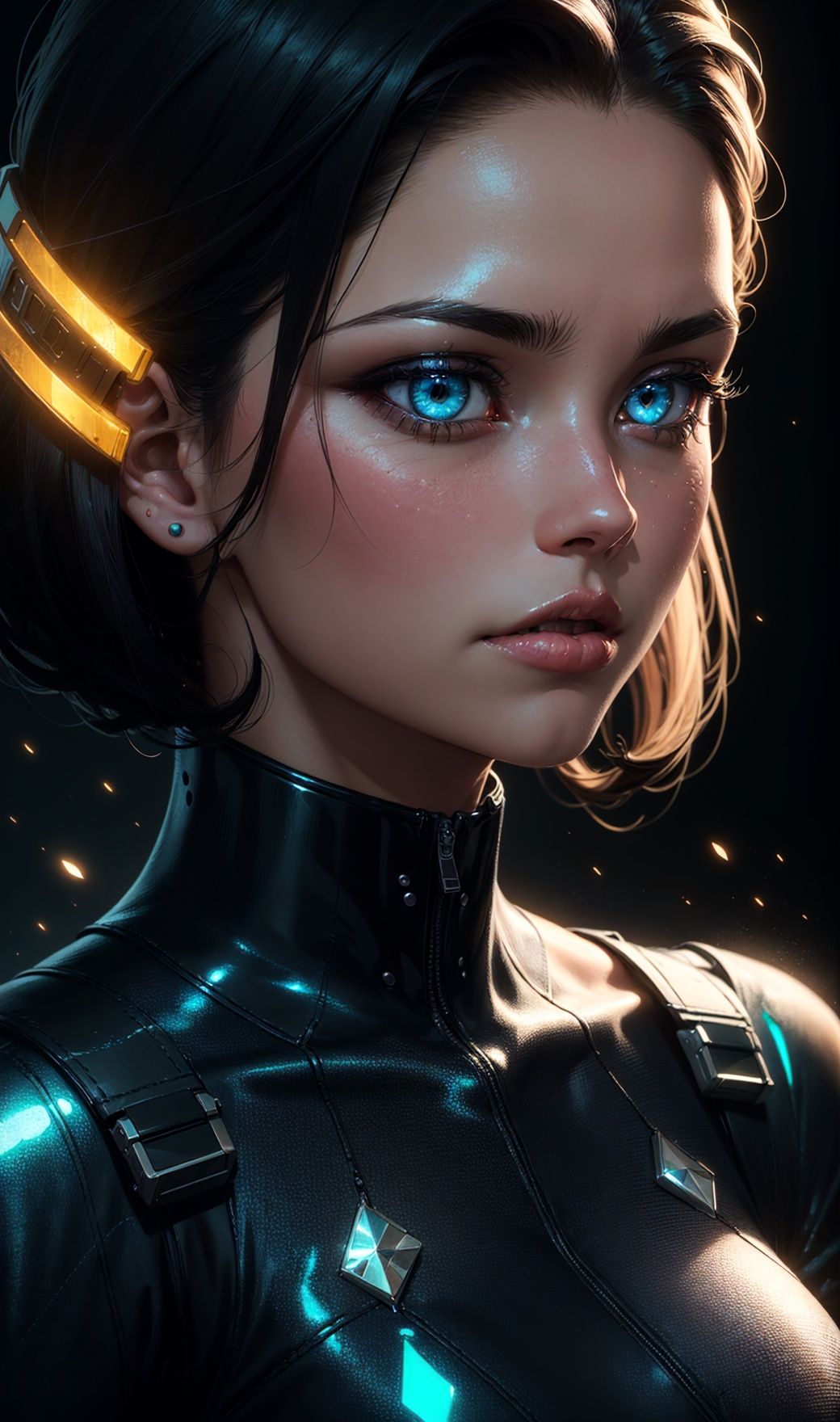 sci fi character art,  cool artwork,  futuristic style on Tensor.Art
