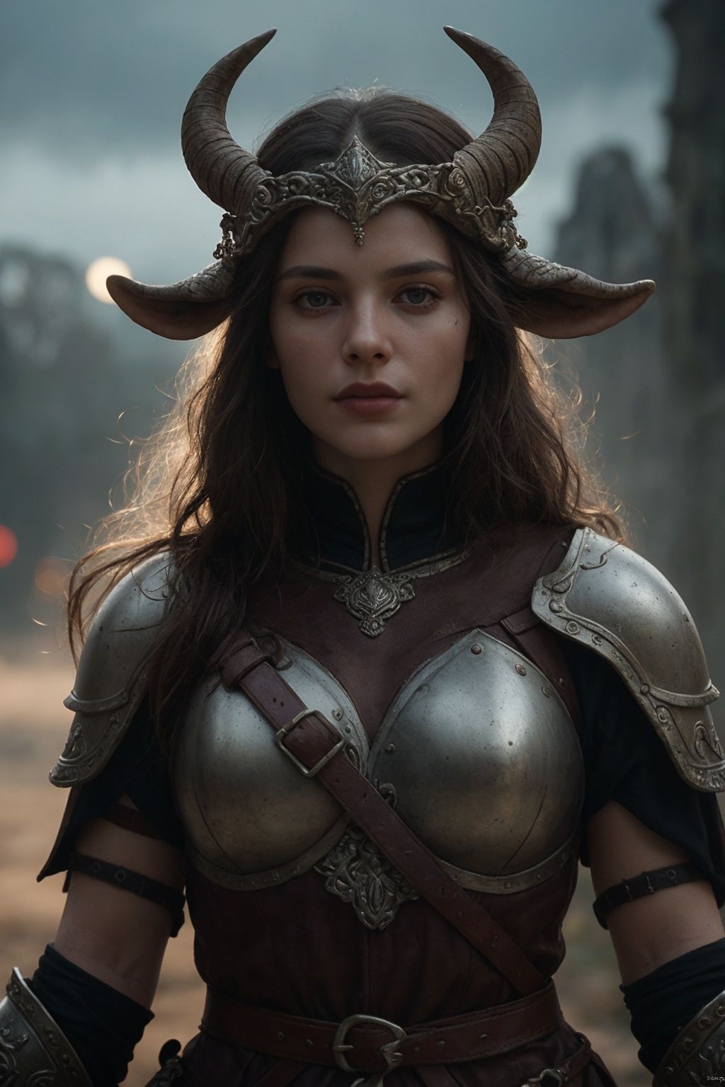 cinematic film still goat warrior wearing viking armor,  beautiful,  highly detailed and intricate on Tensor.Art