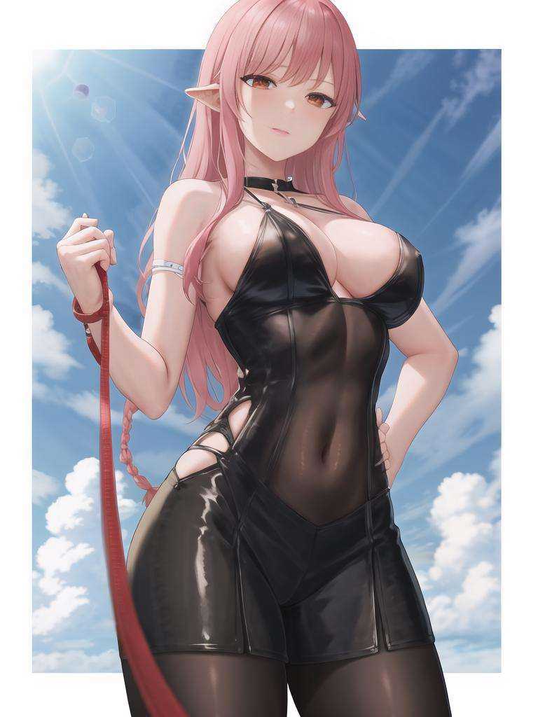 leashed_pov,  holding leash,  leash pull on Tensor.Art