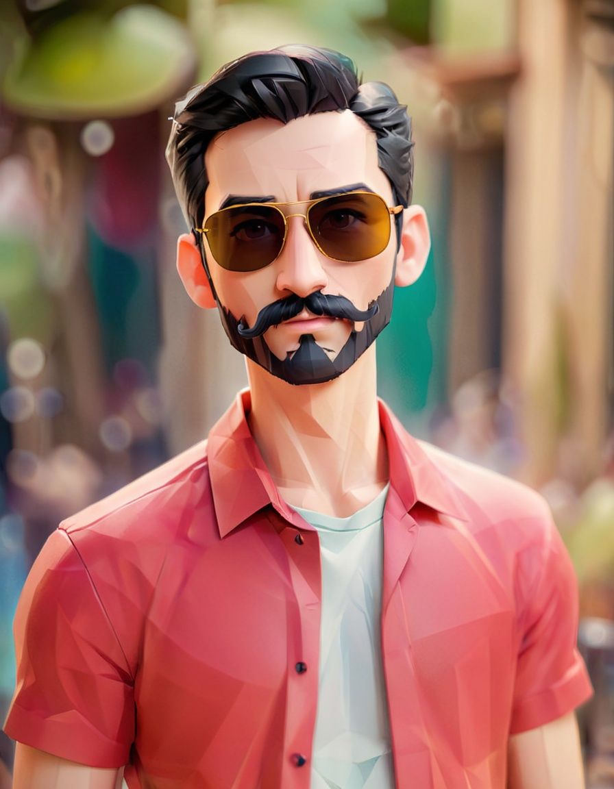 1boy,  facial hair,  male focus on Tensor.Art