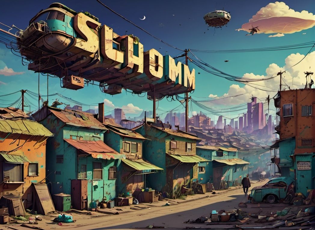 retropunk style,  slum,  outdoors by Goofy Ai on Tensor.Art