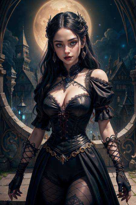 Creepy porcelain vampire/werewolf that possesses it gothic digital art horror sinister concept art intricate depth of fiel...