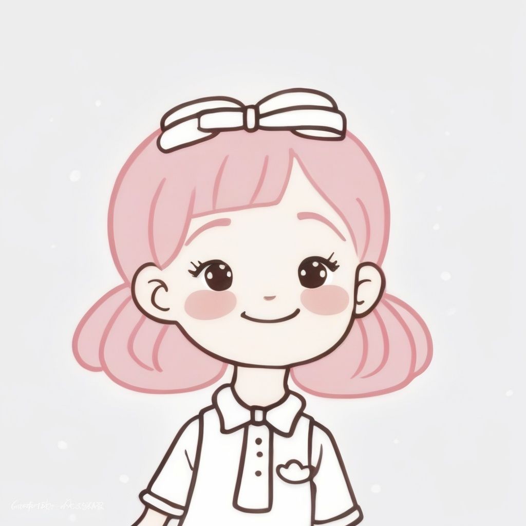 avatar cute, 1girl, solo, long hair, blush, smile, open mouth, bangs, simple background, shirt, white background, bow, closed eyes, upper body, pink hair, braid, :d, bowtie, star (symbol), twin braids, ^_^, pink bow, facing viewer