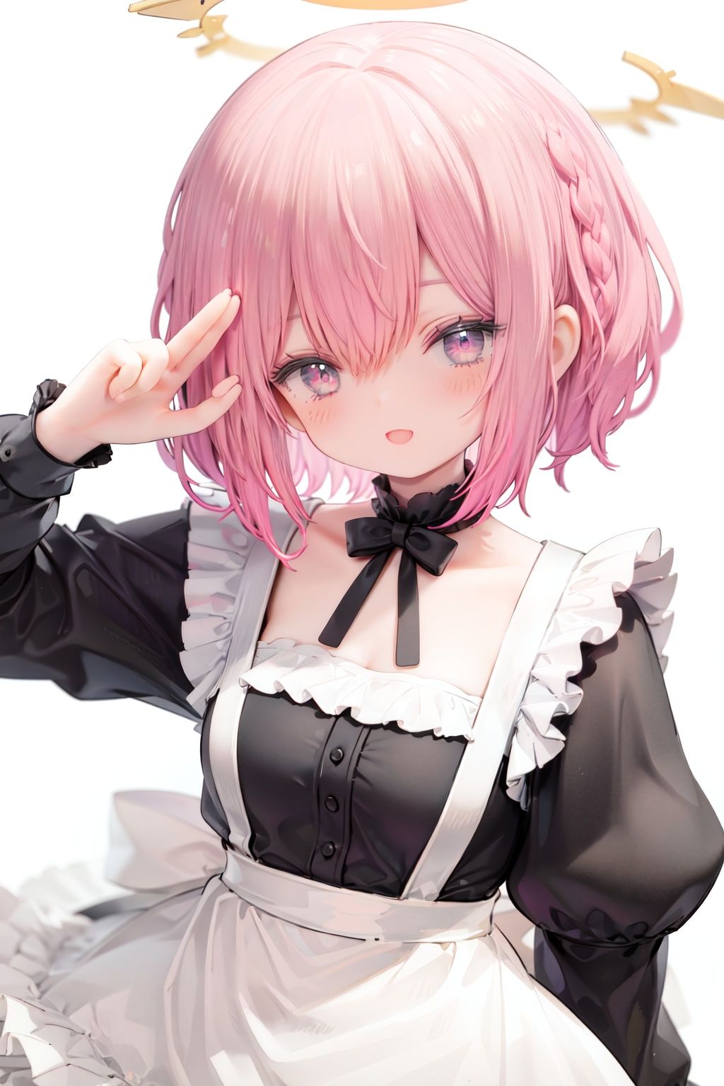 1girl,  solo,  apron on Tensor.Art