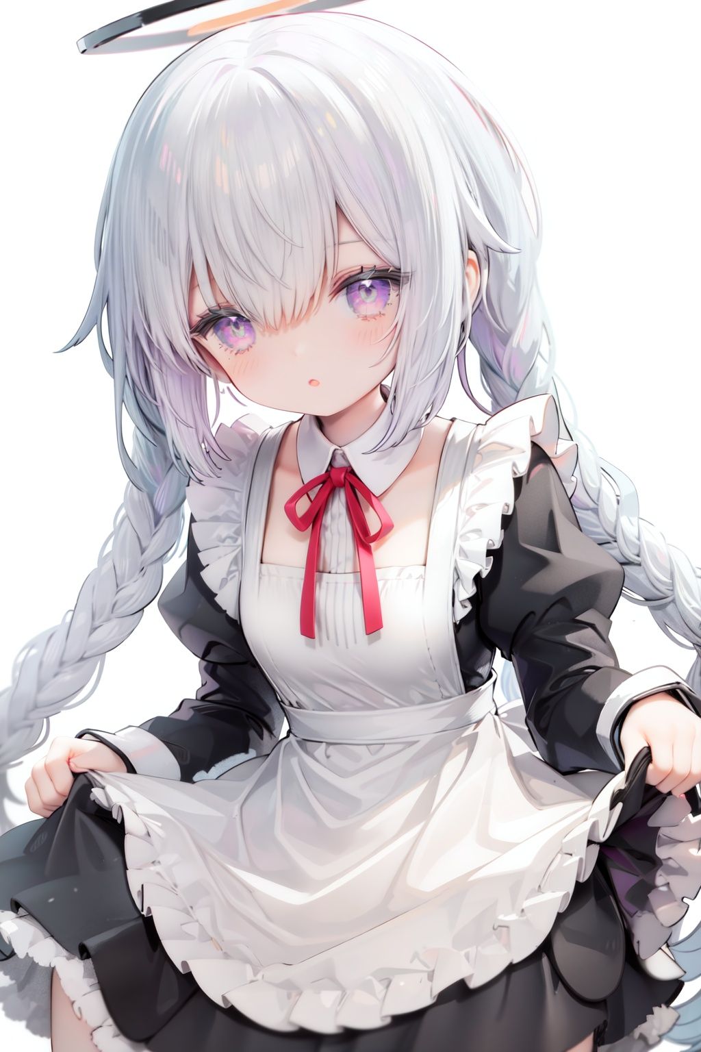1girl,  solo,  apron on Tensor.Art