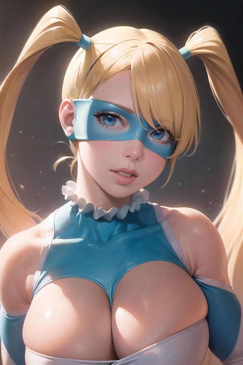 rainbow_mika_aiwaifu,  blonde_hair,  breasts on Tensor.Art
