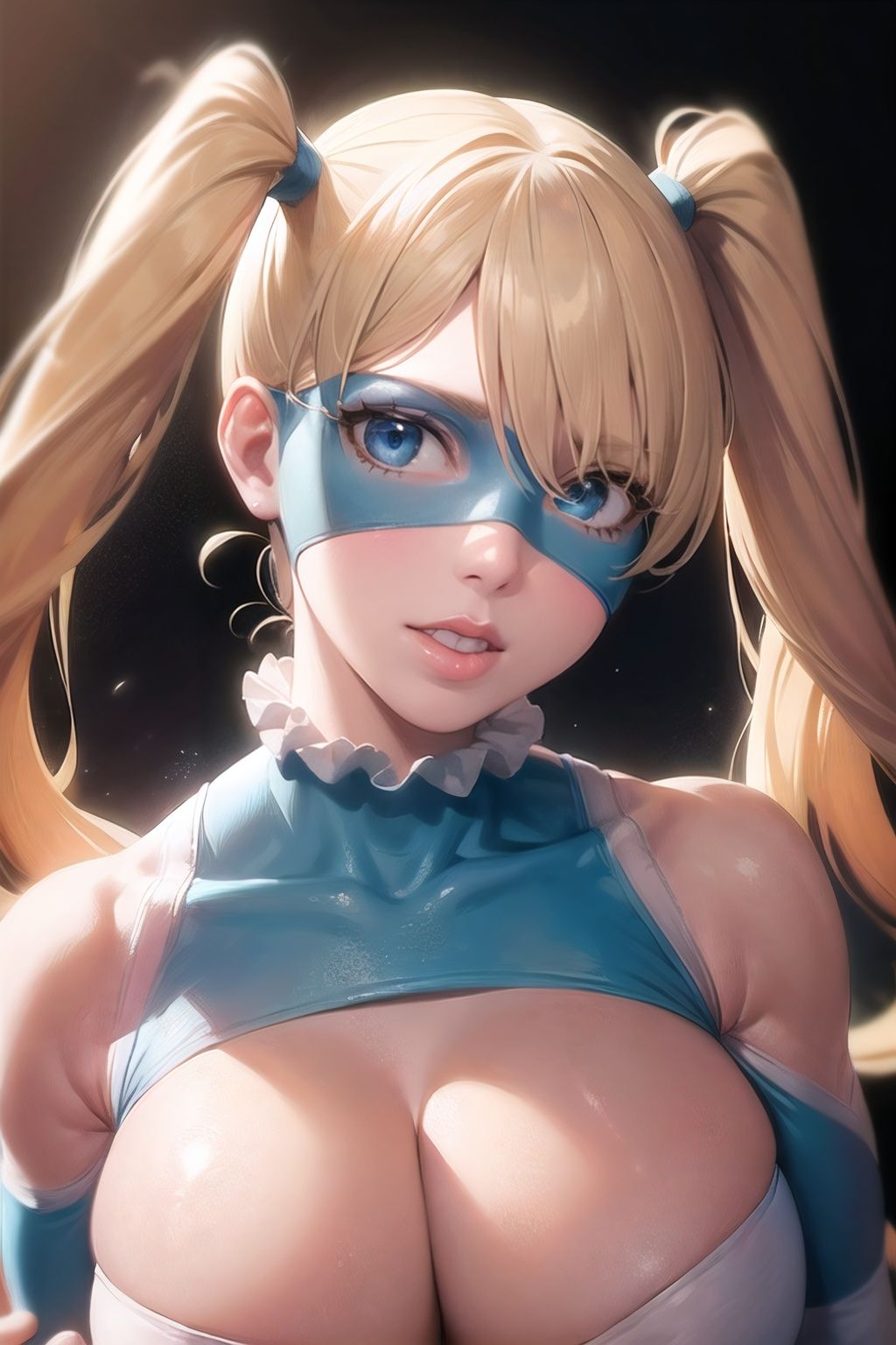 rainbow_mika_aiwaifu,  blonde_hair,  breasts on Tensor.Art