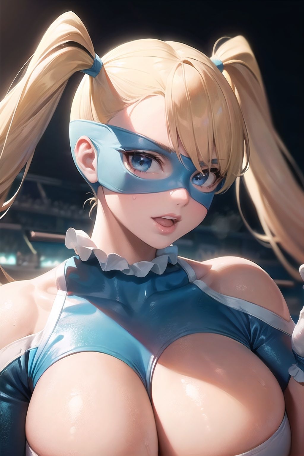 rainbow_mika_aiwaifu,  blonde_hair,  breasts on Tensor.Art