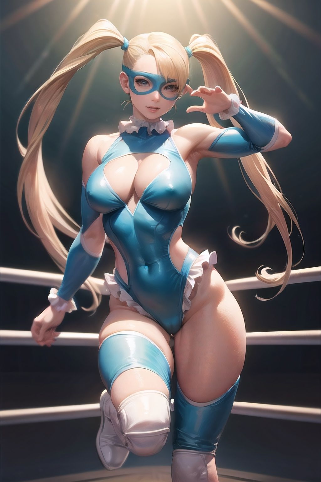 rainbow_mika_aiwaifu,  blonde_hair,  breasts on Tensor.Art