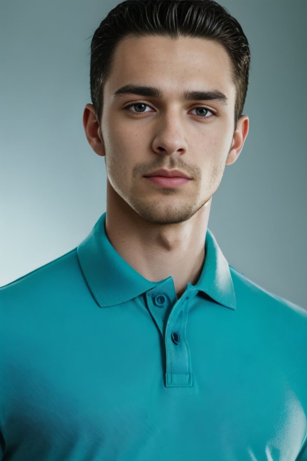 xyzsanshirt,  green polo shirt,  jeans on Tensor.Art