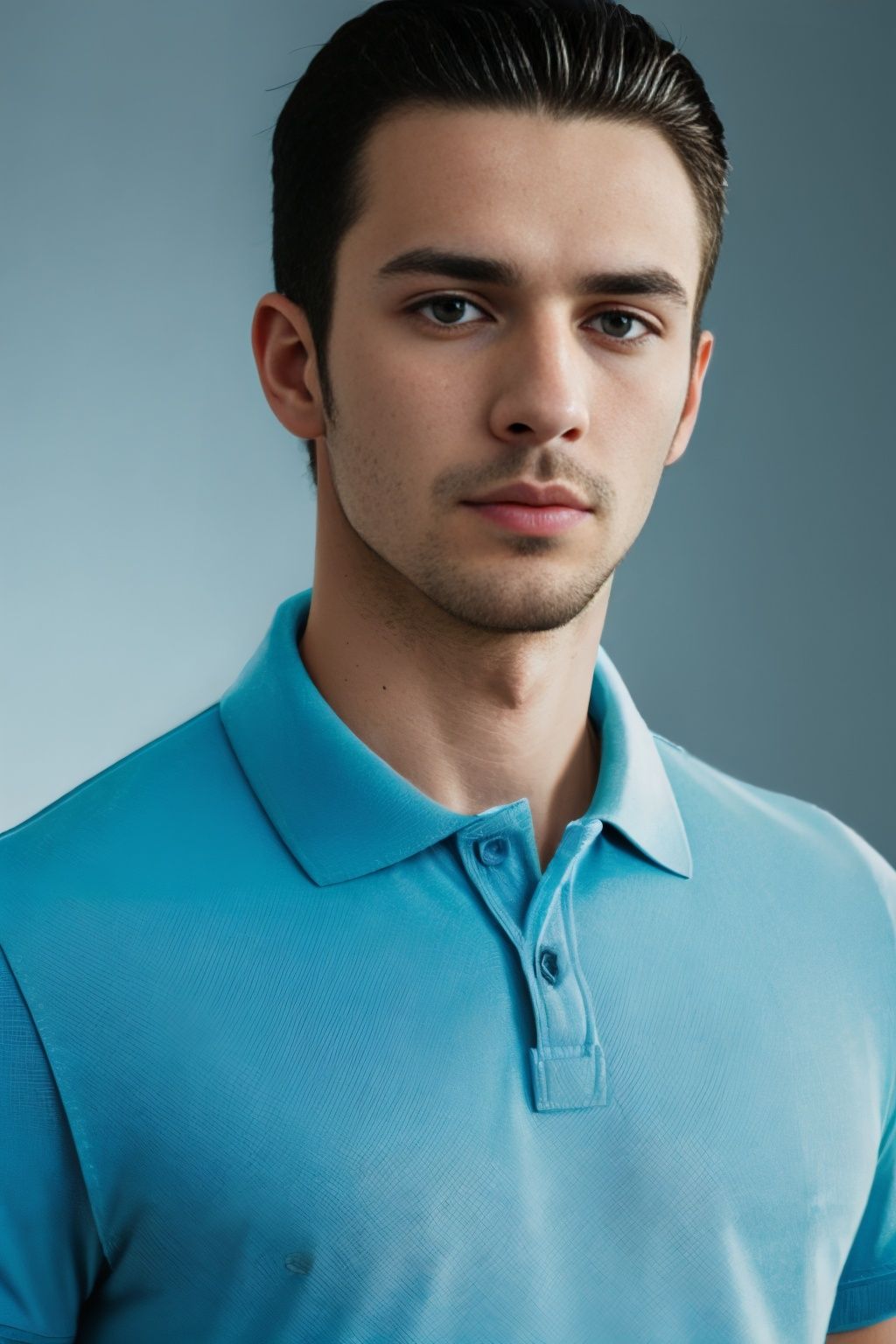 xyzsanshirt,  blue polo shirt,  jeans on Tensor.Art