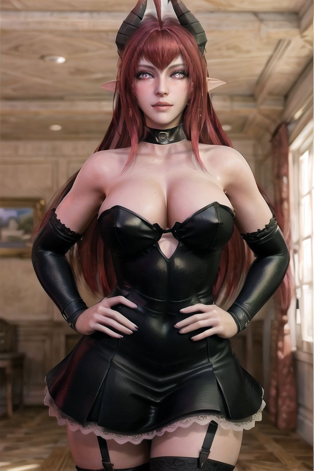 Sinia_maid_aiwaifu,  Sinia_maid_aiwaifu,  apron on Tensor.Art