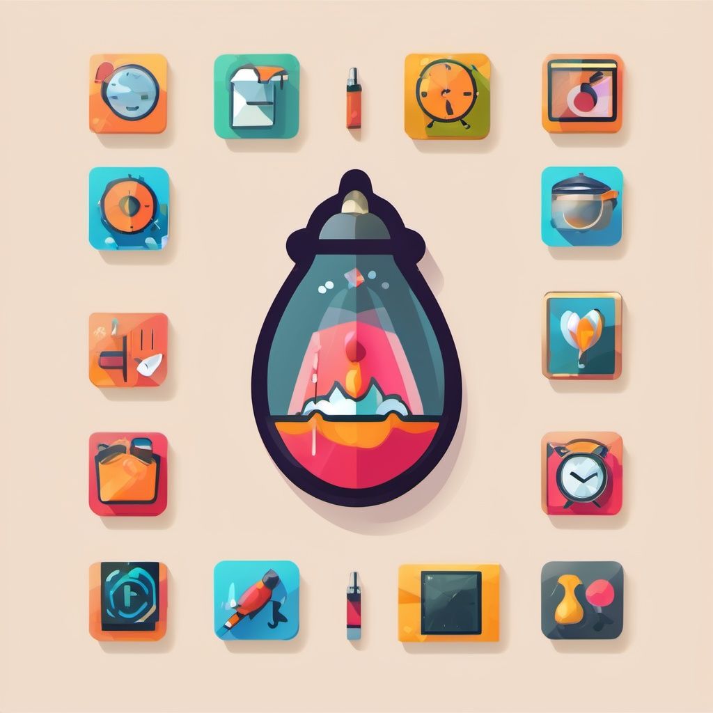 appicon style, "TA", flat icon