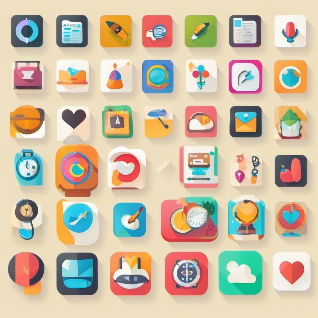 appicon style, "TA", flat icon , single icon 