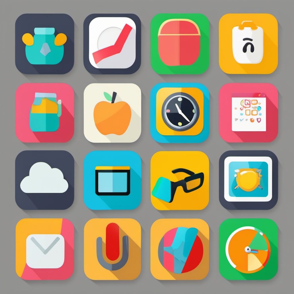 appicon style, "TA", flat icon