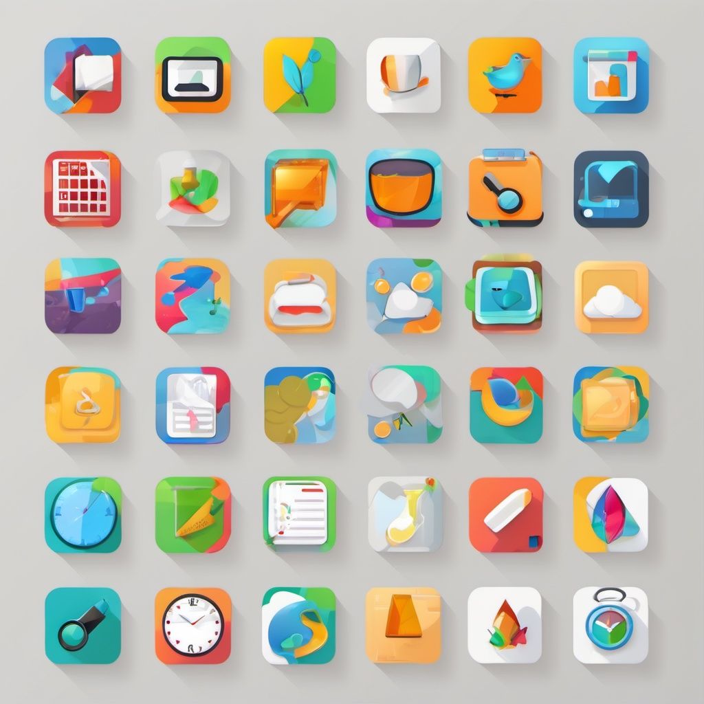 appicon style, "TA", flat icon